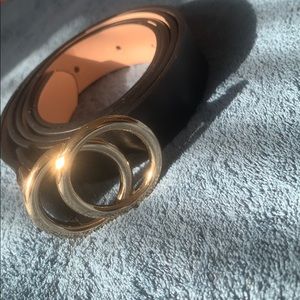 Black HM Belt with Gold buckle